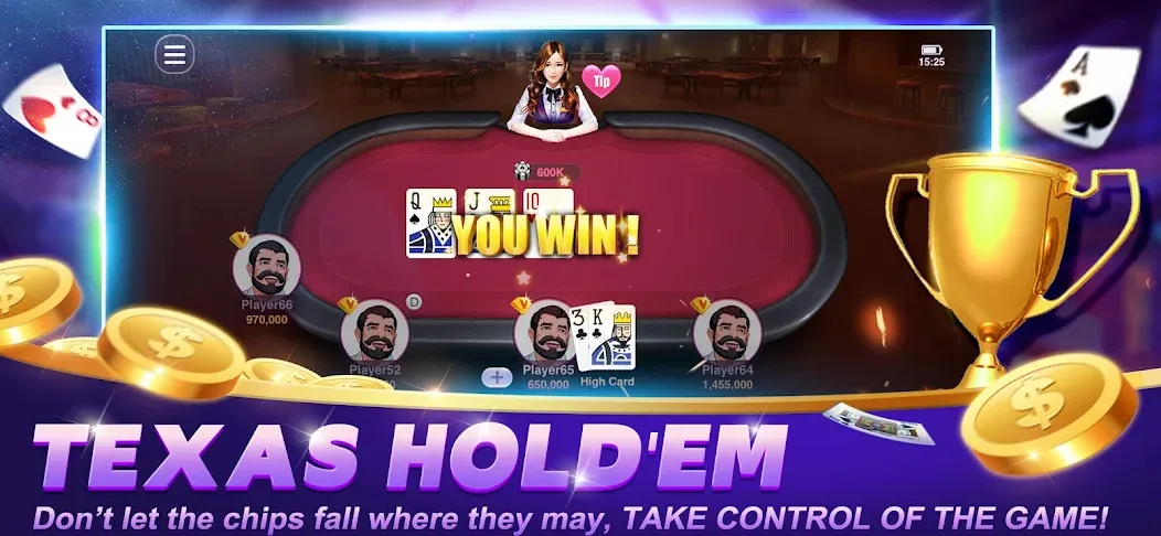 Happy Poker Slots (Хэппи Покер Слоты) [МОД Все открыто] APK Android Screenshot 4
