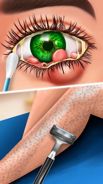 ASMR Doctor Makeup Salon games (АСМР) [МОД Mega Pack] APK Android Screenshot 4