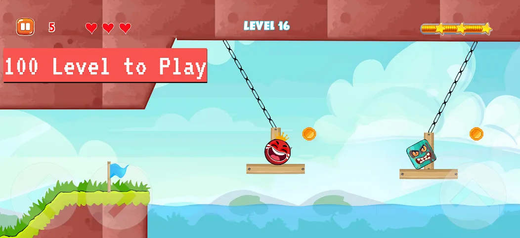 Bounce Ball 4: Red Season 4 (Рэд Баунс Болл 4) [МОД Меню] APK Android Screenshot 1