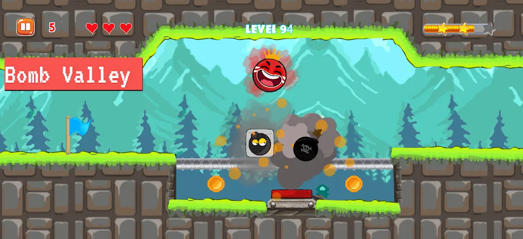 Bounce Ball 4: Red Season 4 (Рэд Баунс Болл 4) [МОД Меню] APK Android Screenshot 4
