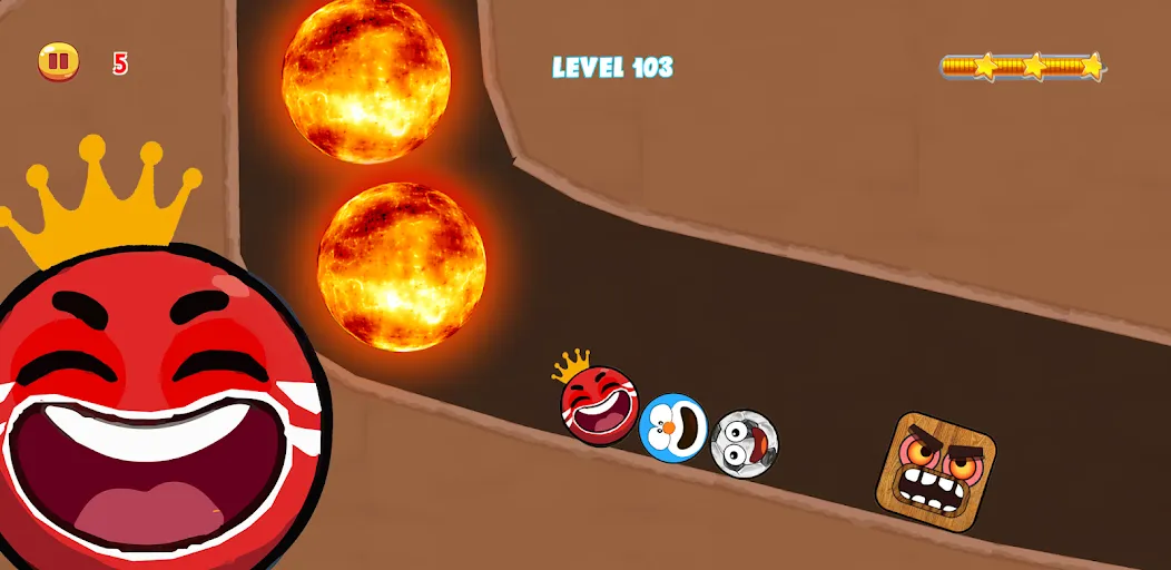 Red Hero 4 - red bounce ball 5 [МОД Unlocked] APK Android Screenshot 2