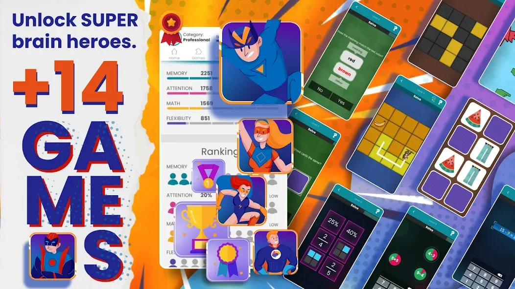 Brain Power - Working memory [МОД Premium] APK Android Screenshot 2