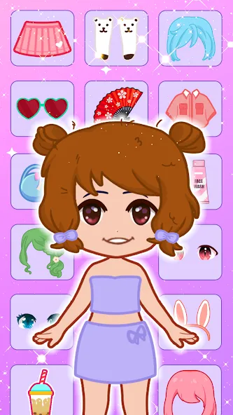 Doll Dress Up: Makeup Games (Долл Дресс Ап) [МОД Все открыто] APK Android Screenshot 2