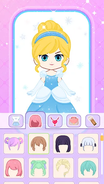 Doll Dress Up: Makeup Games (Долл Дресс Ап) [МОД Все открыто] APK Android Screenshot 4
