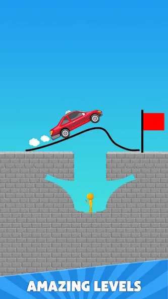 Draw Bridge Puzzle: Brain Game (Драу Бридж Пазл) [МОД Все открыто] APK Android Screenshot 4