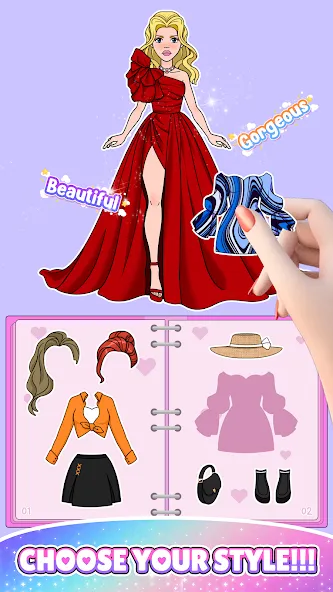 Paper Doll: Fashion Dress Up (Свит Пейпер Долл) [МОД Меню] APK Android Screenshot 5