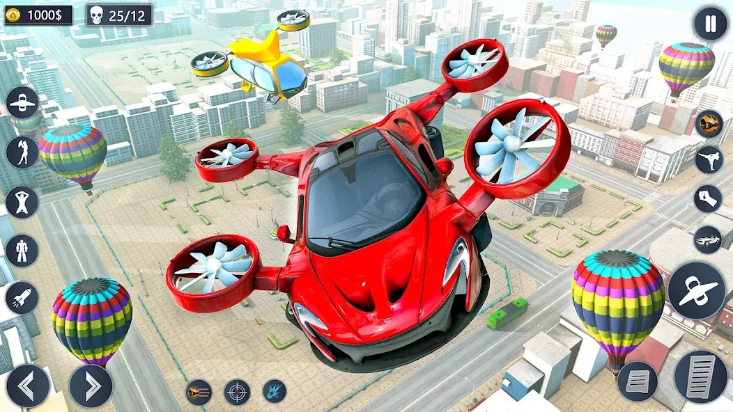 Flying Car Robot Game Car Game [МОД Все открыто] APK Android Screenshot 1