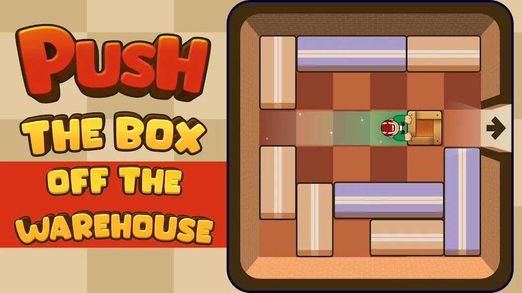 Push Box Out (Пуш Бокс Аут) [МОД Бесконечные монеты] APK Android Screenshot 1