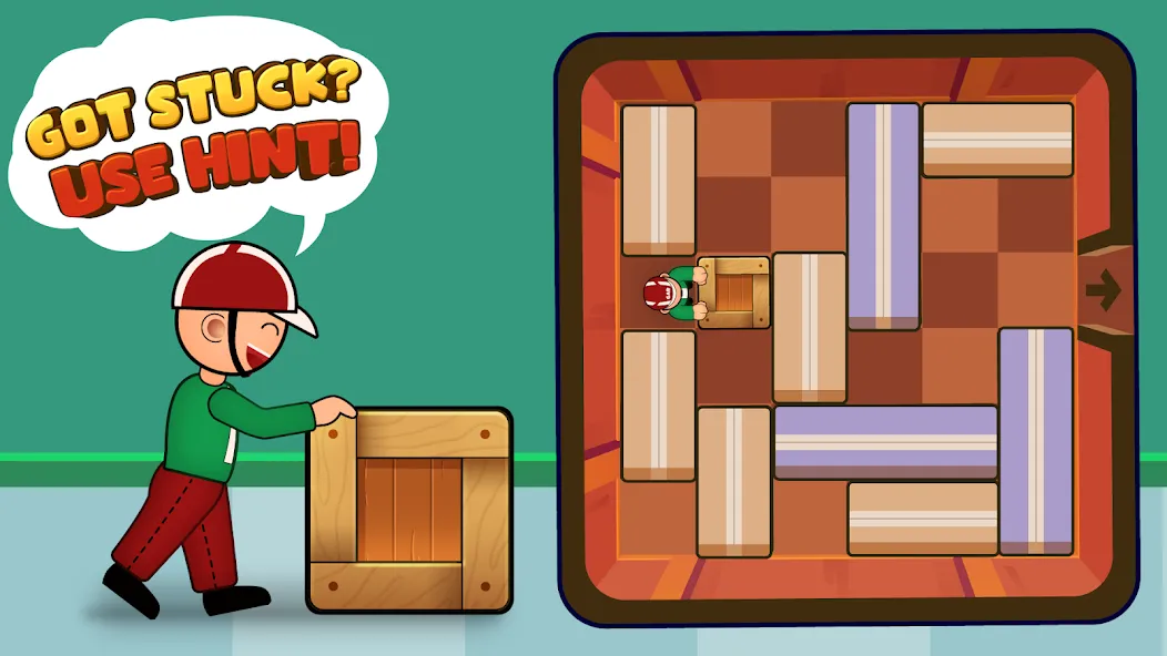 Push Box Out (Пуш Бокс Аут) [МОД Бесконечные монеты] APK Android Screenshot 4