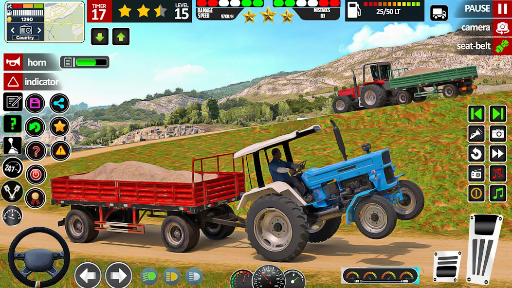 Indian Tractor Game Farming 3D [МОД Unlocked] APK Android Screenshot 3