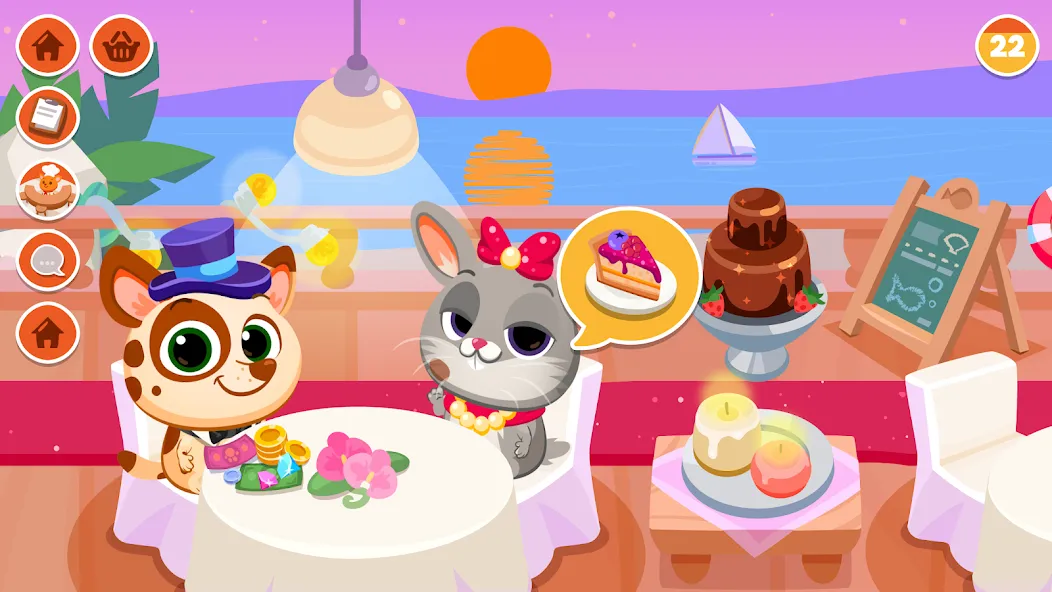 Bubbu Restaurant - My Cat Game (Буббу Ресторан) [МОД Меню] APK Android Screenshot 2
