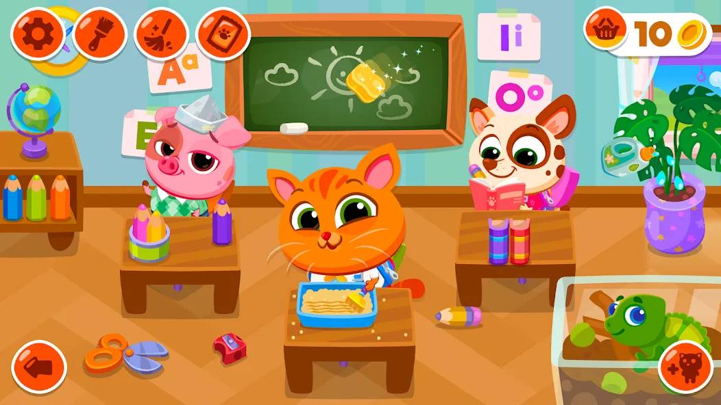 Bubbu School - My Virtual Pets (Буббу Скул) [МОД Бесконечные монеты] APK Android Screenshot 1