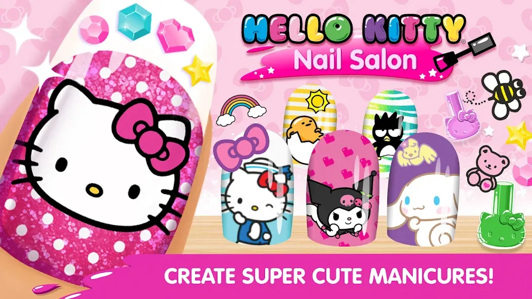 Hello Kitty Nail Salon [МОД Меню] APK Android Screenshot 1