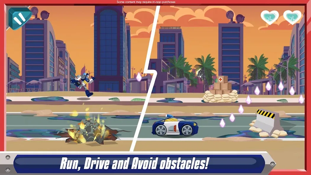 Transformers Rescue Bots: Dash (Трансформеры Боты спасатели) [МОД Бесконечные монеты] APK Android Screenshot 2