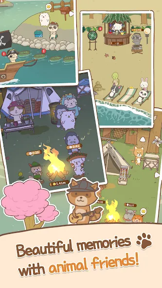 Animal Camping: Idle Camp (Анимал Кемпинг) [МОД Premium] APK Android Screenshot 4