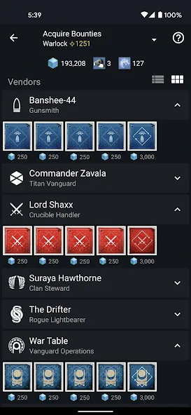 Destiny 2 Companion (Дестини 2 Спутник) [МОД Меню] APK Android Screenshot 3