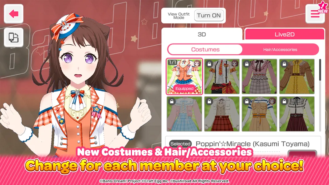 BanG Dream! Girls Band Party! [МОД Бесконечные монеты] APK Android Screenshot 3