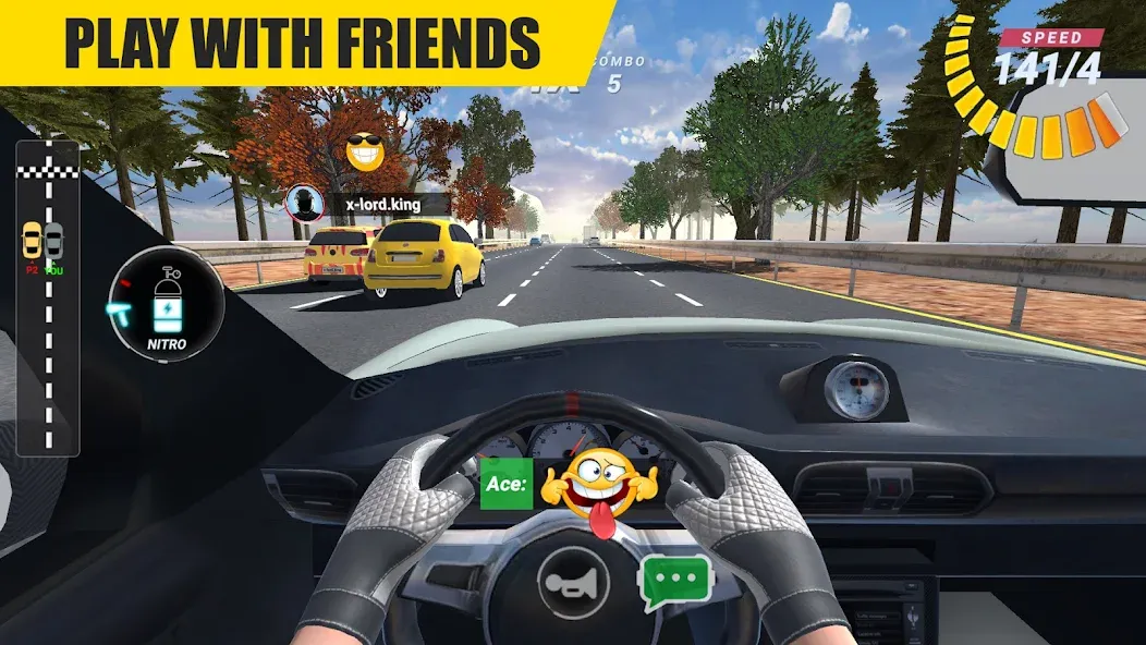 Racing Online:Car Driving Game [МОД Unlocked] APK Android Screenshot 2