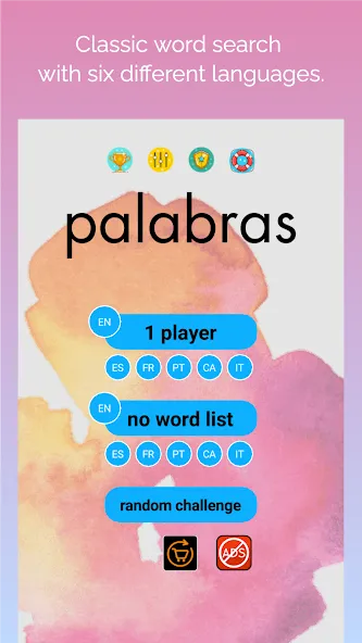 busca palabras: sopa de letras (буска палабрас) [МОД Много денег] APK Android Screenshot 1