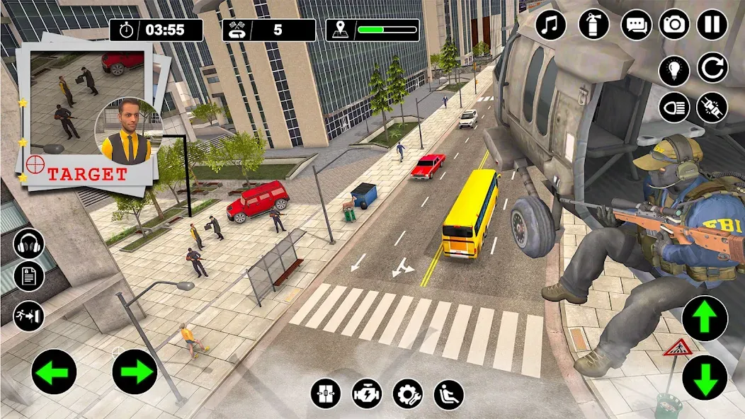 Police Helicopter Chase Game [МОД Unlocked] APK Android Screenshot 2