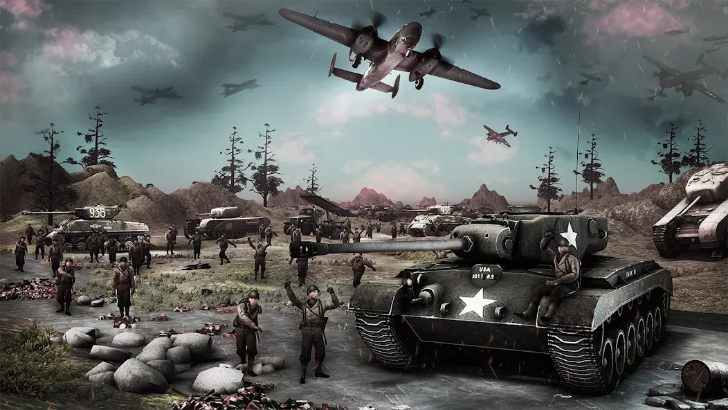 Medal of War – WW2 Games 2024 [МОД Unlocked] APK Android Screenshot 4
