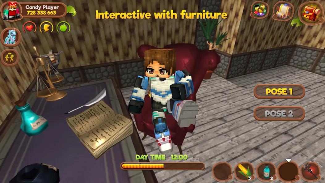 Pony World Craft [МОД Бесконечные монеты] APK Android Screenshot 2