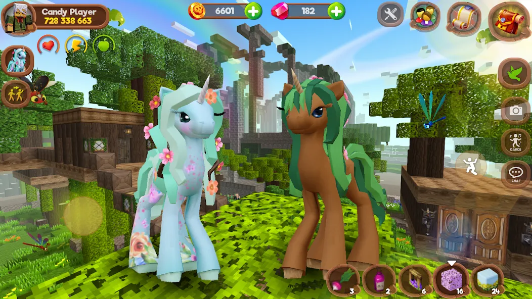 Pony World Craft [МОД Бесконечные монеты] APK Android Screenshot 3