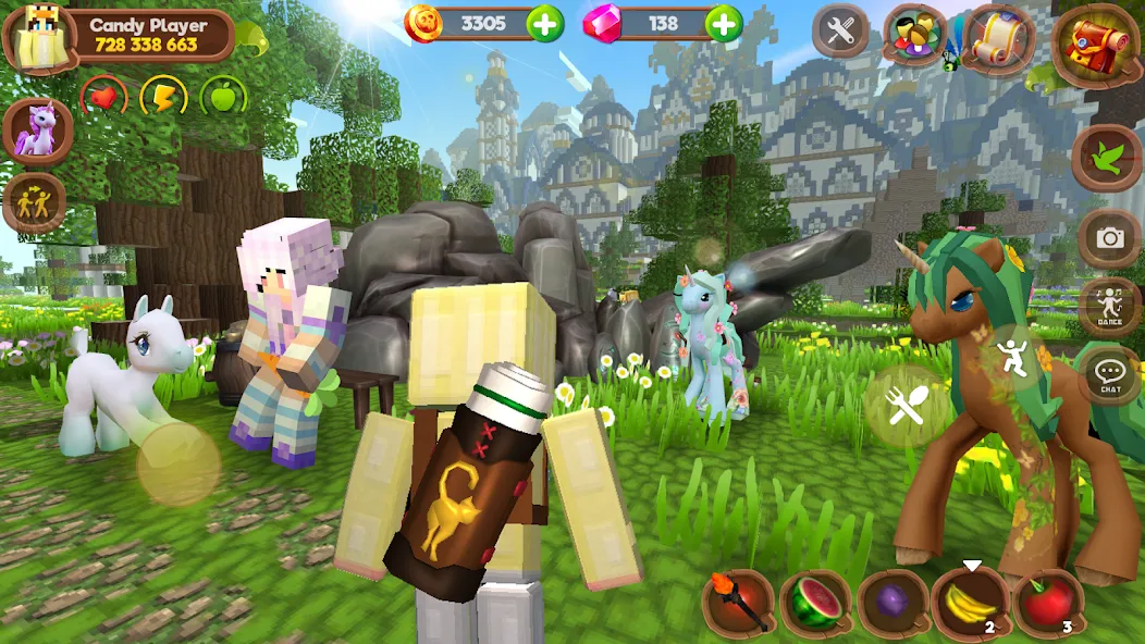 Pony World Craft [МОД Бесконечные монеты] APK Android Screenshot 4