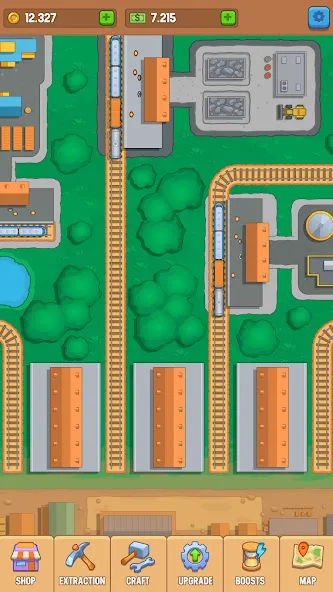 Train. Station. Railroad. (Трейн Кликер) [МОД Все открыто] APK Android Screenshot 2