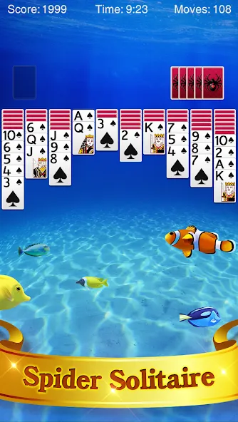 Spider Solitaire [МОД Меню] APK Android Screenshot 1