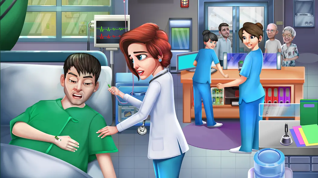 Doctor Hospital Games Offline [МОД Бесконечные монеты] APK Android Screenshot 1