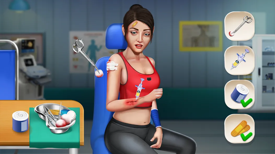 Doctor Hospital Games Offline [МОД Бесконечные монеты] APK Android Screenshot 3