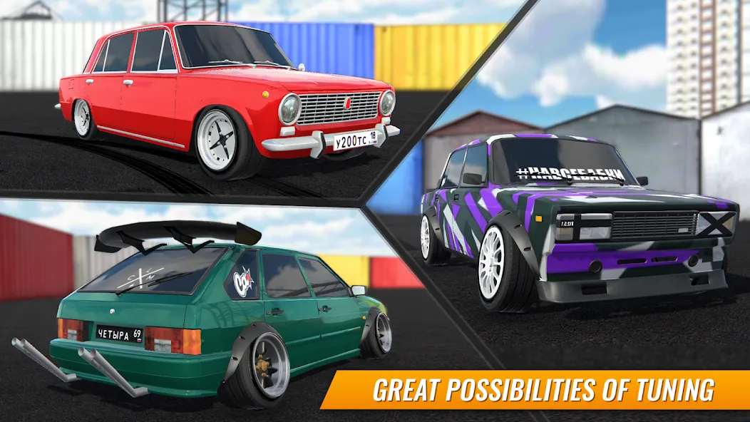 Russian Car Drift (Ар Си Ди в случае сокращения) [МОД Бесконечные монеты] APK Android Screenshot 2