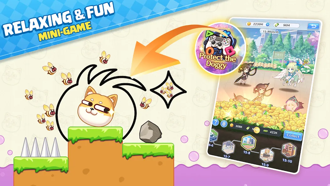 Girls X Battle 2: Save the Dog (Девушки  Битва 2) [МОД Все открыто] APK Android Screenshot 3