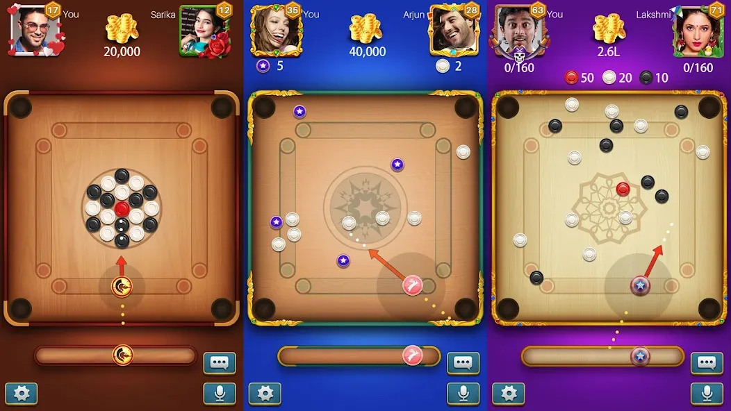 Carrom Meta-Board Disc Game (Карром Мета) [МОД Много денег] APK Android Screenshot 1