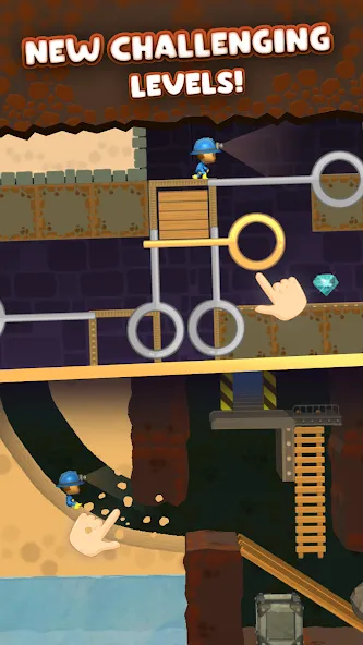 Mine Rescue: Gold Mining Games (Майн Рескью) [МОД Mega Pack] APK Android Screenshot 1