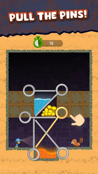 Mine Rescue: Gold Mining Games (Майн Рескью) [МОД Mega Pack] APK Android Screenshot 2