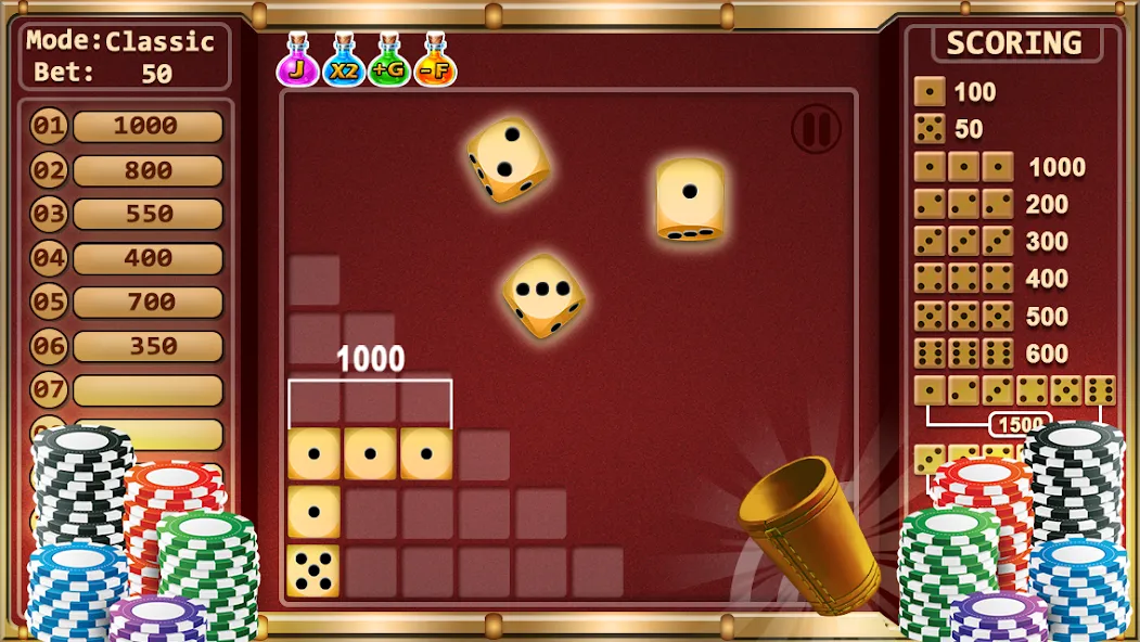 Farkle - Dice Game (Фаркл) [МОД Все открыто] APK Android Screenshot 1
