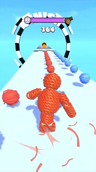 Rope-Man Run (Трос) [МОД Бесконечные монеты] APK Android Screenshot 5