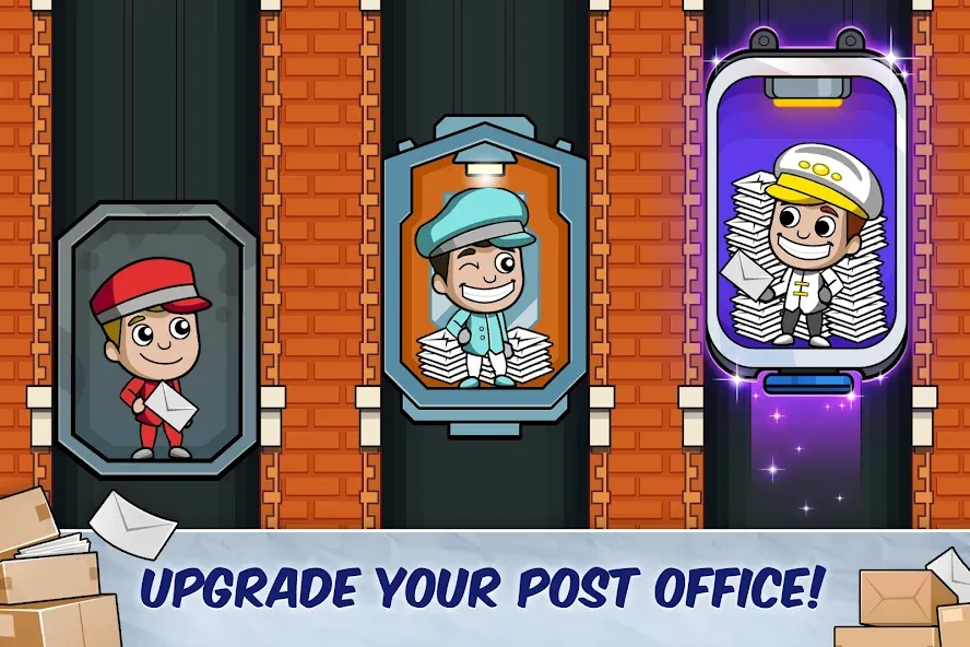 Idle Mail Tycoon (Айдл Мейл Тайкун) [МОД Бесконечные монеты] APK Android Screenshot 4