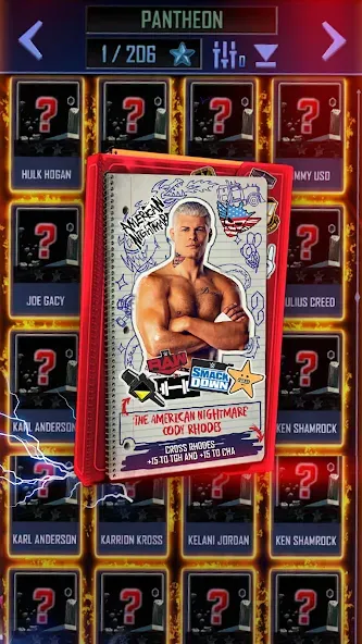 WWE SuperCard - Battle Cards (ВВЕ СуперКард) [МОД Много денег] APK Android Screenshot 3