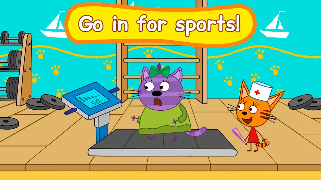 Kid-E-Cats: Animal hospital [МОД Много денег] APK Android Screenshot 2