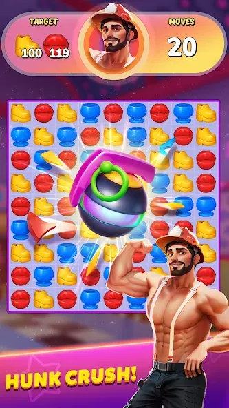 Party Match (Диско матч) [МОД Mega Pack] APK Android Screenshot 3
