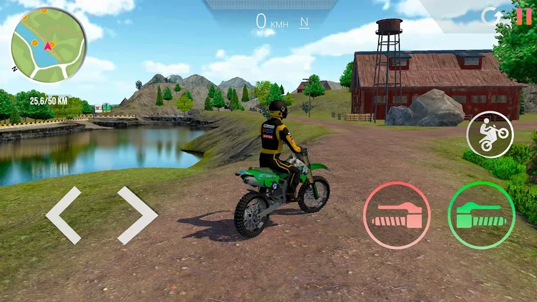 Motorcycle Real Simulator (Мотоцикл Реальный Симулятор) [МОД Mega Pack] APK Android Screenshot 3