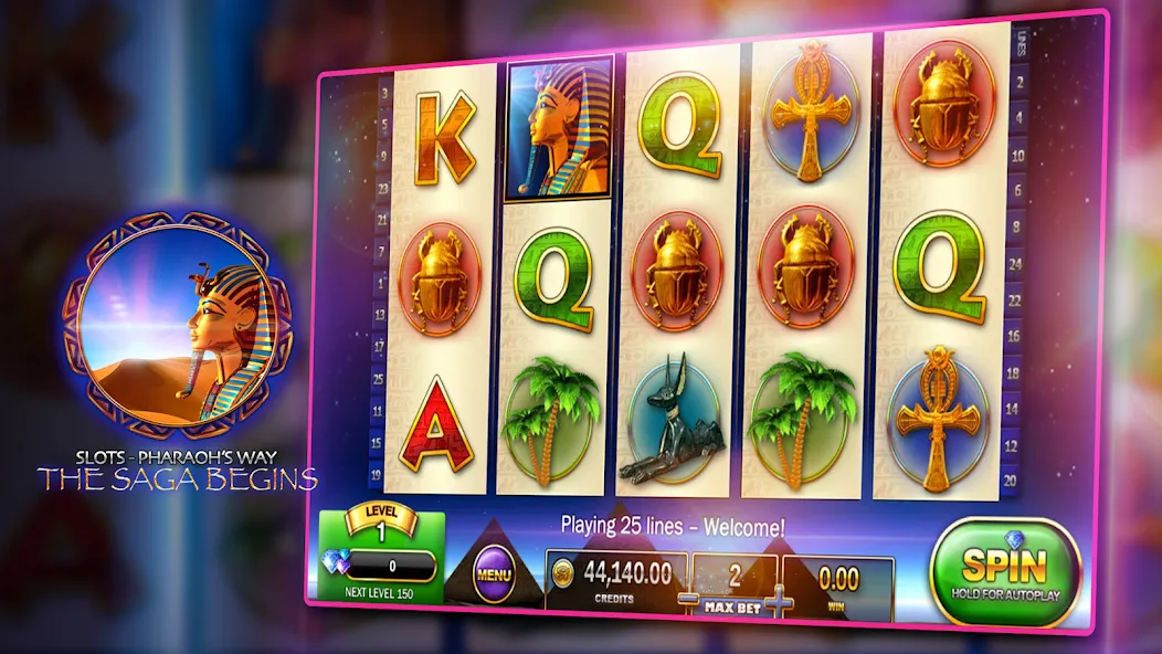 Slots - Pharaoh's Way Casino (Слоты) [МОД Premium] APK Android Screenshot 3