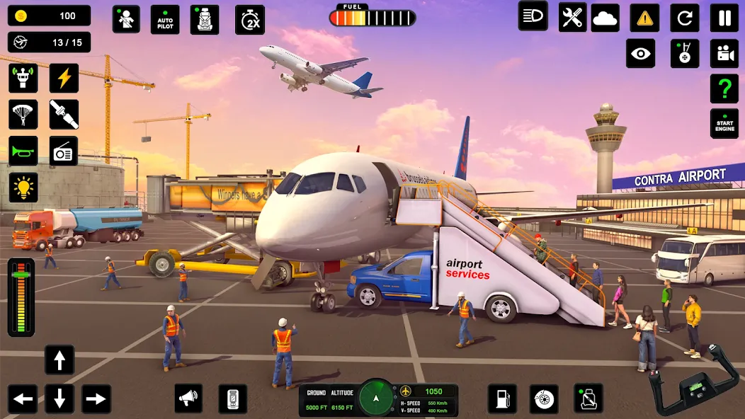 City Pilot Cargo Plane Games (Сити Пилот Карго Плейн Геймс) [МОД Меню] APK Android Screenshot 3