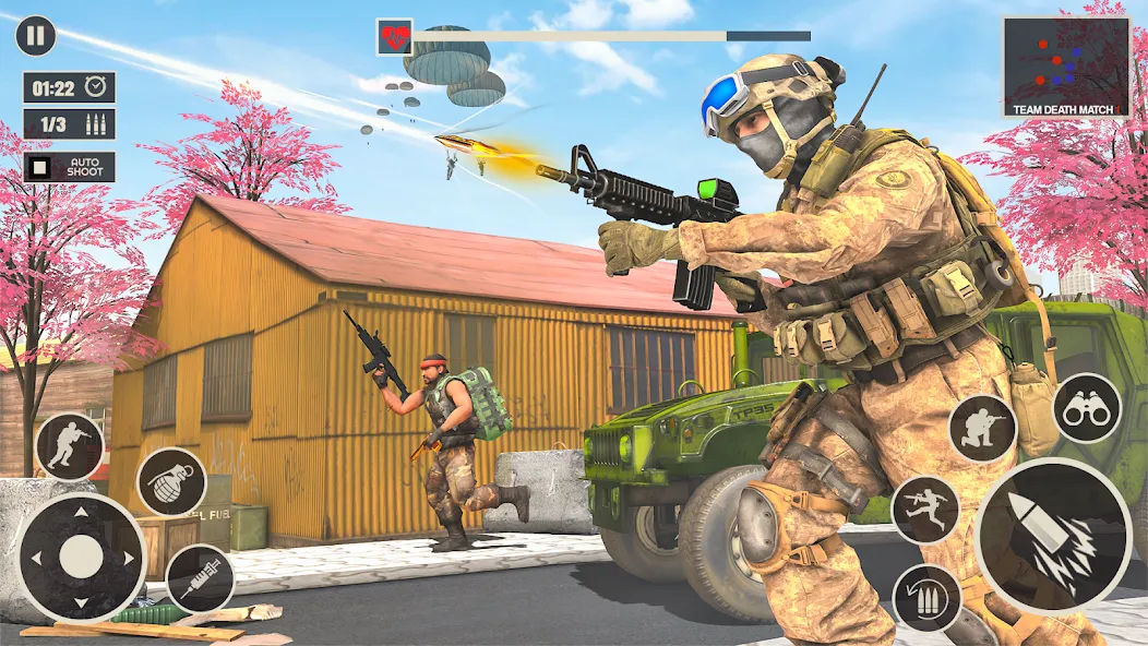 Offline War Shooting Games 3D [МОД Бесконечные монеты] APK Android Screenshot 1