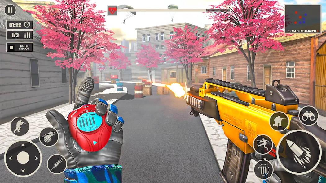 Offline War Shooting Games 3D [МОД Бесконечные монеты] APK Android Screenshot 2