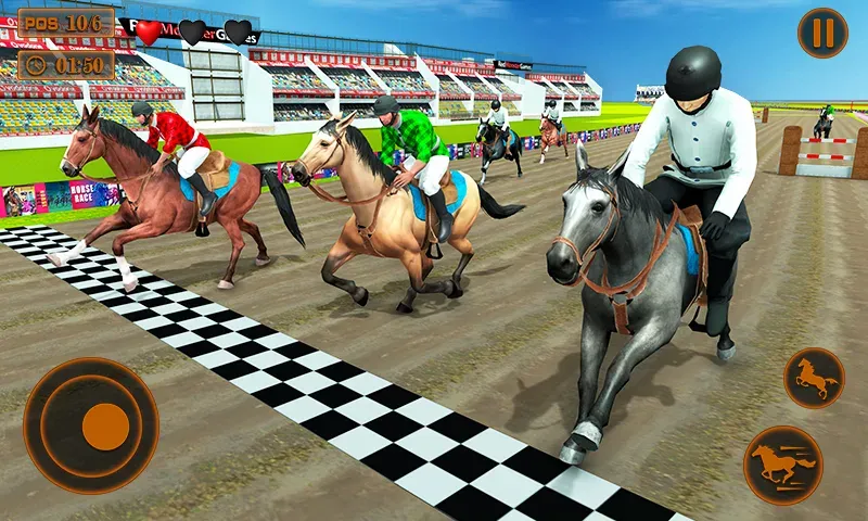 Mounted Horse Racing Games [МОД Все открыто] APK Android Screenshot 2