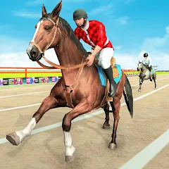 Mounted Horse Racing Games [МОД Все открыто] APK Android